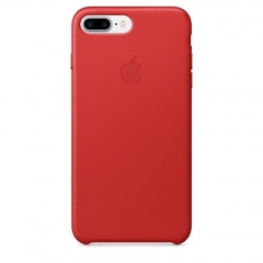 Apple iPhone 7 Plus Leather Case - (PRODUCT)RED (MMYK2)