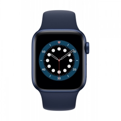 Apple Watch Series 6 GPS + Cellular 40mm Blue Aluminum Case w. Deep Navy Sport B. (M02R3/M06Q3)