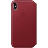Apple iPhone XS Max Leather Folio - PRODUCT RED (MRX32)