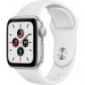 Apple Watch SE GPS 40mm Silver Aluminum Case w. White Sport B. (MYDM2)
