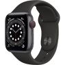 Apple Watch Series 6 GPS + Cellular 40mm Space Gray Aluminum Case w. Black Sport B. (M02Q3/M06P3)