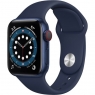 Apple Watch Series 6 GPS + Cellular 40mm Blue Aluminum Case w. Deep Navy Sport B. (M02R3/M06Q3)