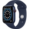 Apple Watch Series 6 GPS + Cellular 44mm Blue Aluminum Case w. Deep Navy Sport B. (M07J3/M09A3)
