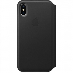 Apple iPhone XS Max Leather Folio - Black (MRX22)