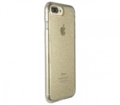 Speck for Apple iPhone 8/7/6S/6 Plus Presidio Clear + Glitter - Clear With Gold Glitter/Clear