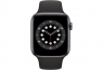 Apple Watch Series 6 GPS + Cellular 44mm Space Gray Aluminum Case w. Black Sport B. (M07H3/MG2E3)