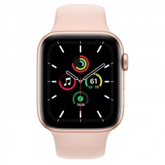 Apple Watch SE GPS + Cellular 44mm Gold Aluminum Case with Pink Sand Sport B. (MYEP2/MYEX2)