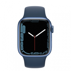 Apple Watch Series 7 GPS 41mm Blue Aluminum Case With Blue Sport Band (MKN13)