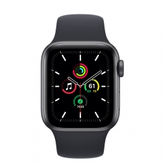 Apple Watch SE GPS 40mm Space Gray Aluminum Case w. Midnight S. Band (MKQ13)