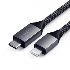 Satechi USB Type-C - Lightning 1.8 m Space Gray (ST-TCL18M)