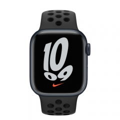 Apple Watch Nike Series 7 GPS 45mm Midnight Aluminum Case w. Anthracite/Black Nike Sport Band (MKNC3)